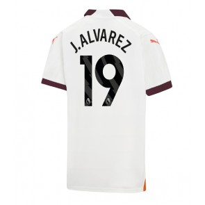 Lacne Muži Futbalové dres Manchester City Julian Alvarez #19 2023-24 Krátky Rukáv - Preč